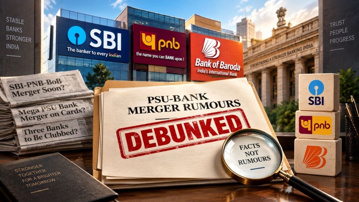 Govt debunks PSU-bank merger rumours