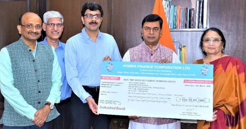 PFC pays the highest-ever Interim dividend of Rs. 2033 crore to GoI for FY 2023-24