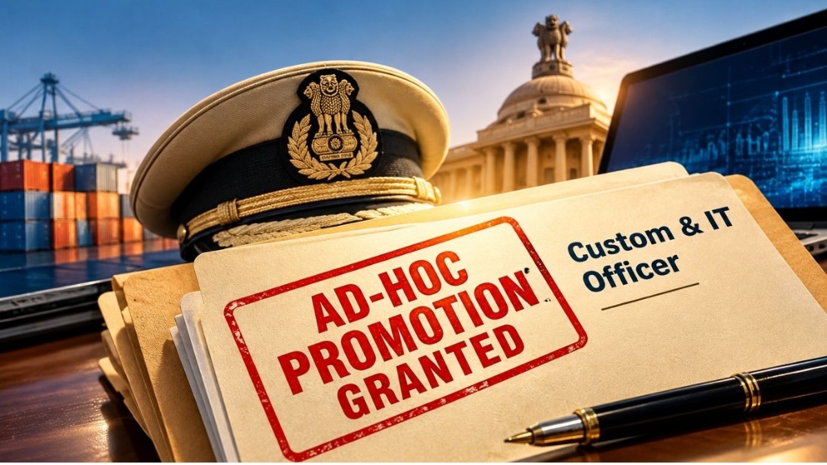 Ad-hoc promotion granted for retired Custom & IT officer